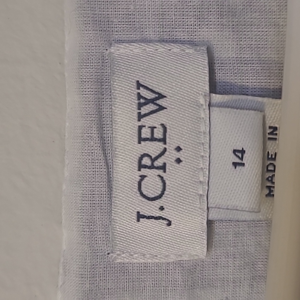 J. Crew Navy and White Gingham Midi Dress - Picture 2 of 16
